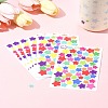 4 Bags Star Pattern DIY Paper Picture Stickers AJEW-FS0001-16-10