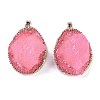 Natural Quartz Crystal Pendants KK-F868-24G-1