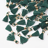 Polycotton(Polyester Cotton) Tassel Pendant Decorations FIND-S275-08G-2