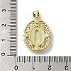 Brass Pave Shell Pendants KK-I708-16G-G-3