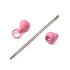 Plastic Beadable Keychain Bar for Jewelry Making DIY Crafts AJEW-C040-01B-2