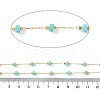 Ion Plating(IP) 304 Stainless Steel Chains AJEW-Q150-08G-04-2