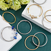 20Pcs 2 Colors Stainless Steel Twisted Ring Open Cuff Bangles BJEW-SC0001-33-4