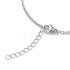 Non-Tarnish 304 Stainless Steel Cable Chain Bracelet for Men Women STAS-B039-04P-3