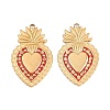 304 Stainless Steel Enamel Pendants STAS-K293-33G-02-1