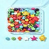 100Pcs 6 Styles Synthetic Turquoise Beads Sets TURQ-FS0001-05-10
