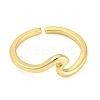 Rack Plating Brass Cuff Rings RJEW-G292-02G-2