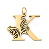 Ion Plating(IP) 201 Stainless Steel Pendants STAS-N103-184G-K-1