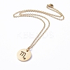 304 Stainless Steel Pendant Necklaces NJEW-E147-05G-2