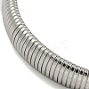 Non-Tarnish 304 Stainless Steel Spring Bangles for Women Men BJEW-U003-02B-P-3