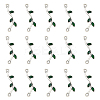 Tibetan Style Alloy Enamel Links connectors ENAM-CA0001-01AS-1