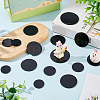 100Pcs 4 Style Acrylic Flat Round Action Figure Display Bases KY-FG0001-07-5
