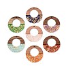 Opaque Resin and Walnut Wood Pendants RESI-T060-17M-1