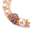 Glass Imitation Pearl Beaded Bracelets for Women BJEW-JB10034-02-3