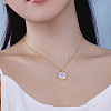 925 Sterling Silver Cable Chain Necklaces NJEW-Q342-01G-4