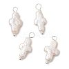 Natural Keshi Pearl Pendants PALLOY-JF02900-01-1