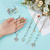 Glass & Alloy Pendant Decoration HJEW-OC00290-3