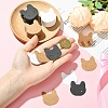 100Pcs Cat Shaped Paper Earring Display Cards EDIS-YW0001-09A-5
