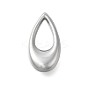 Anti-Tarnish 304 Stainless Steel Pendants STAS-D192-01S-1