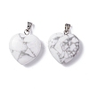 Natural Howlite Pendants G-G956-B28-FF-1