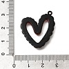 Red and Black Double Screen Alloy Pendants FIND-Z067-01B-06-3