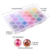 576Pcs 24 Colors Transparent Acrylic Beads MACR-YW0001-95-4