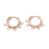 Ion Plating(IP) 304 Stainless Steel Hoop Earring Findings LS-STAS-D183-01RG-1