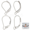 100Pcs 2 Style 304 Stainless Steel Leverback Earring Findings STAS-BBC0004-16-1