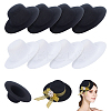 8Pcs 2 Colors EVA Cloth Round Fascinator Hat Base for Millinery AJEW-NB0005-59-1