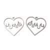 Non-Tarnish 304 Stainless Steel Pendants STAS-L020-011P-1