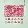 120Pcs 8 Style Plastic Enamel Cabochons KY-FS0001-38-6