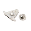 Dog Enamel Pin with Brass Butterfly Clutches JEWB-A006-05B-3