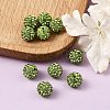 Handcraft DIY Polymer Clay Grade A Rhinestone Pave Disco Ball Beads X-RB-H258-10MM-214-4