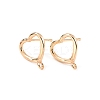 Brass Stud Earring Findings FIND-WH0038-58KCG-1