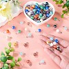 110Pcs 11 Colors Electroplate Glass Pendants PALLOY-TAC0309-6