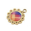 304 Stainless Steel Enamel Pendants STAS-P377-10G-A-2