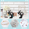 2Pcs Plastic Mannequin Hand Jewelry Display Holder Stands RDIS-UN0001-02B-5