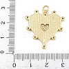 Brass Micro Pave Clear Cubic Zirconia Pendants KK-L275-71L-G-3