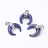 Natural Dyed Lapis Lazuli Pendants G-E425-03P-2