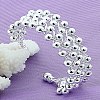 Brass Round Beaded Cuff Bangles for Women FS-WG6E9A6-01-4