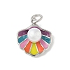 Brass Enamel Pendants KK-B148-03P-01-1
