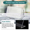 L-Shaped Transparent Acrylic Slant Back Sign Holder ODIS-WH0002-35-2