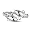 SHEGRACE Newest Vogue Design Dolphin 925 Sterling Silver Cuff Rings JR27A-2