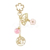 Alloy Enamel Pendant Keychains HJEW-FS00052-04-1