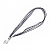 Waxed Cord and Organza Ribbon Necklace Making LS-X-NCOR-T002-332-2