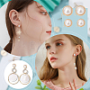 16Pcs 2 Size Brass Stud Earring Findings KK-AR0002-64-7