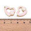 304 Stainless Steel Enamel Pendants STAS-Q111-01G-3