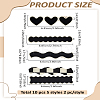10Pcs 5 Style Alloy & PVC Alligator Hair Clips PHAR-LP0001-35B-2