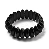 Bicone Natural Obsidian Beads Stretch Bracelets for Women Men BJEW-C097-05E-4