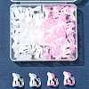 40Pcs 2 Colors Plastic Clip-on Earring Findings KY-FS0001-23-7